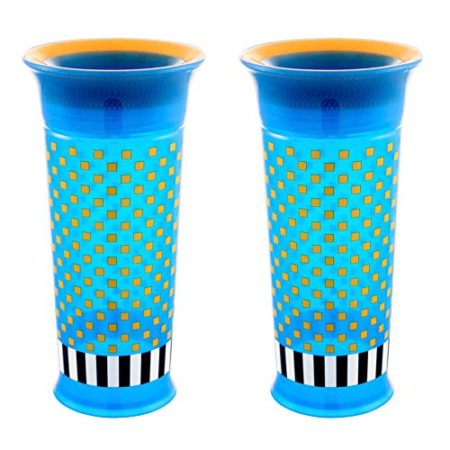 Sassy Grow Up Cup, Blue/Orange, 12 Ounce, 2-Count
