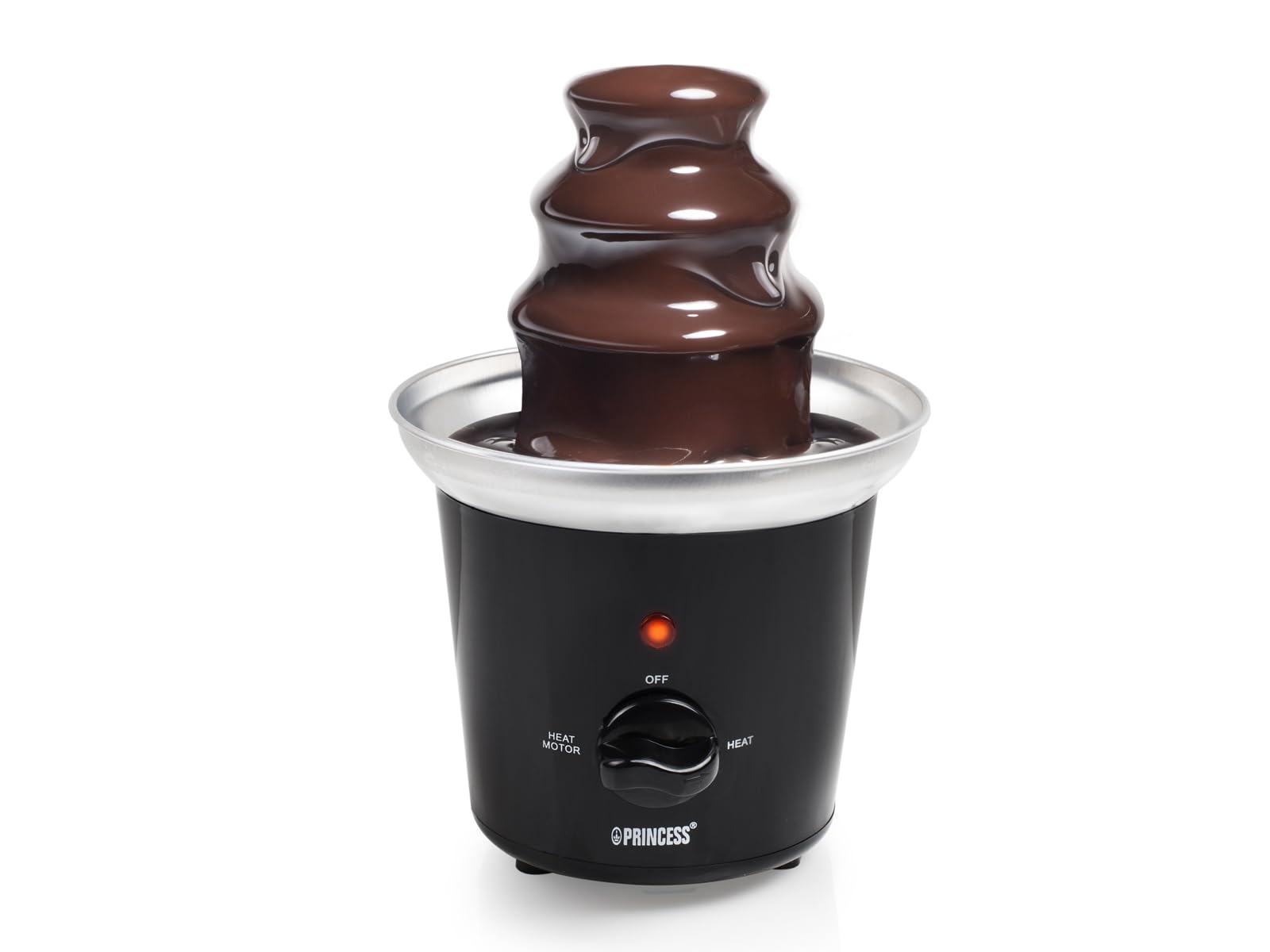 Fontaine à chocolat design pour faire fondre le chocolat pour fruits au chocolat - Set de 6 brochettes