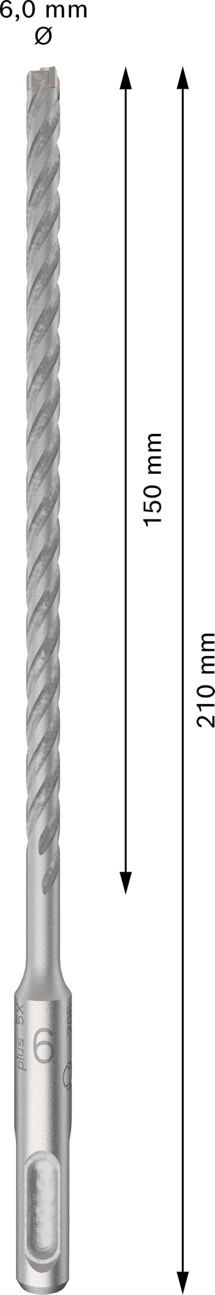Bosch 10x Broca para martillo PRO SDS plus-5X