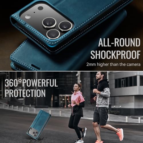 Étui en cuir iPhone 17 Pro Max chic et robuste avec protection RFID - 4