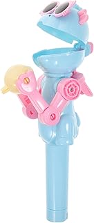 Toyvian Lollipop Robot Holder Kids Lollipop Candy Box Cartoon Robot Lollipop Holder Pop-up Lollipop Holder Lollipop Robot Toys Lollipop Robot Toys Novelty Lollipop Holder (Blue)