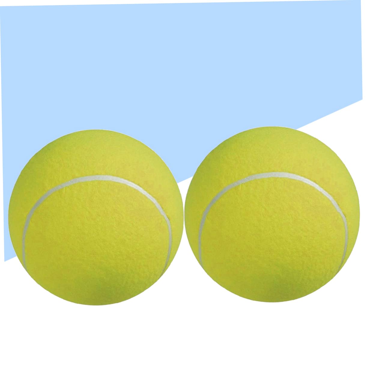iplusmile 2pezzi Palla Da Tennis Gigante Da Gonfiabile Giocattolo Per Animali Domestici Esterno in Gomma Flessibile