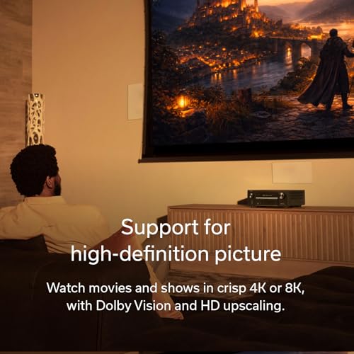Image of Denon AVR-X3900H 9.4 Channel AV Receiver, 105W Power, Dolby Atmos, DTS:X, AURO-3D & IMAX Enhanced, 8K /60Hz & 4K /120Hz Video Support, HEOS Multiroom Audio Streaming