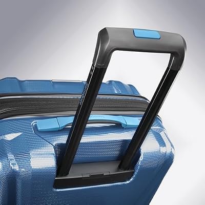 Samsonite SWERV DLX Spinner 4 Wheel 3-Piece Set Hard Side Travel Suitcase with Side Carry Handle, Telescopic Handle, and TSA Lock, Lagoon
