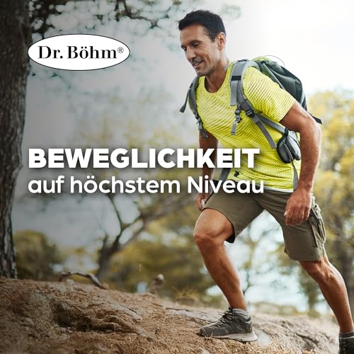 Dr. Böhm Knorpel & Knochen intensiv: Für Gelenke, Knochen, Knorpel & Bandscheiben, Trinkpulver mit Gelenknährstoffen, Calcium & Vitamin D, mit Mango-Geschmack, 30 Stk