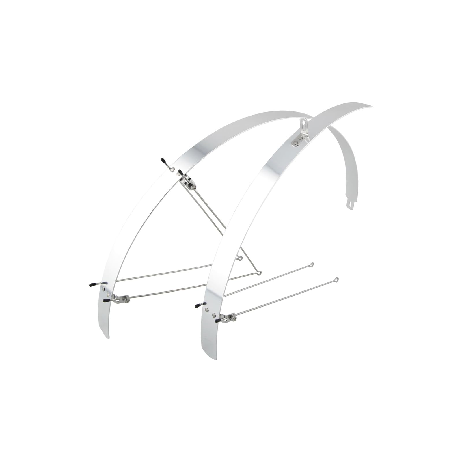 Contec Schutzblechset Flat Fender 28", 42 mm breit, silver