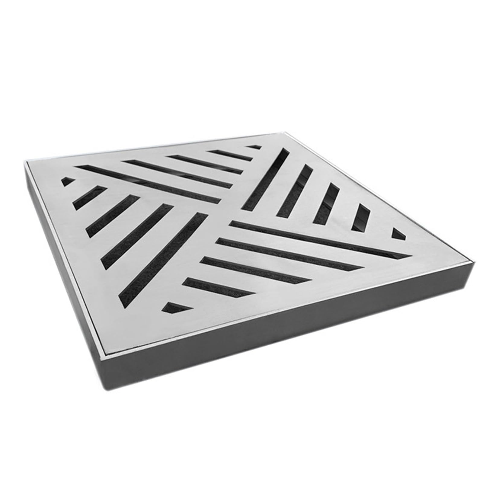 Lar inless stalowa osłona odpływowa na zewnątrz - 30 x 30 cm (12 x 12 cali) ruszt przeciwdeszczowy i ruszt do umywalki do chodnika, podwórza, betonu