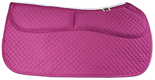 ECP All Purpose Diamond Quilted Therapeutic Contoured Correction Support Western Saddle Pad with Adjustable Memory Foam - Thumbnail 3