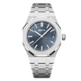 Automatic Mechanical Watch Skeleton Stainless 50M Waterproof Anti Shock Casual Diver Men Wrist Watch Sterling Watches Chronograph Analog Business Casual Fashion Adjustable Silicone Band