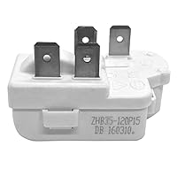 Vista 3 de 4Pin refrigerador sobre carga compresor compresor PTC Starter Relay para Haier para Siemens para Hotpoint congelador Accesorios ZHB35-120P15