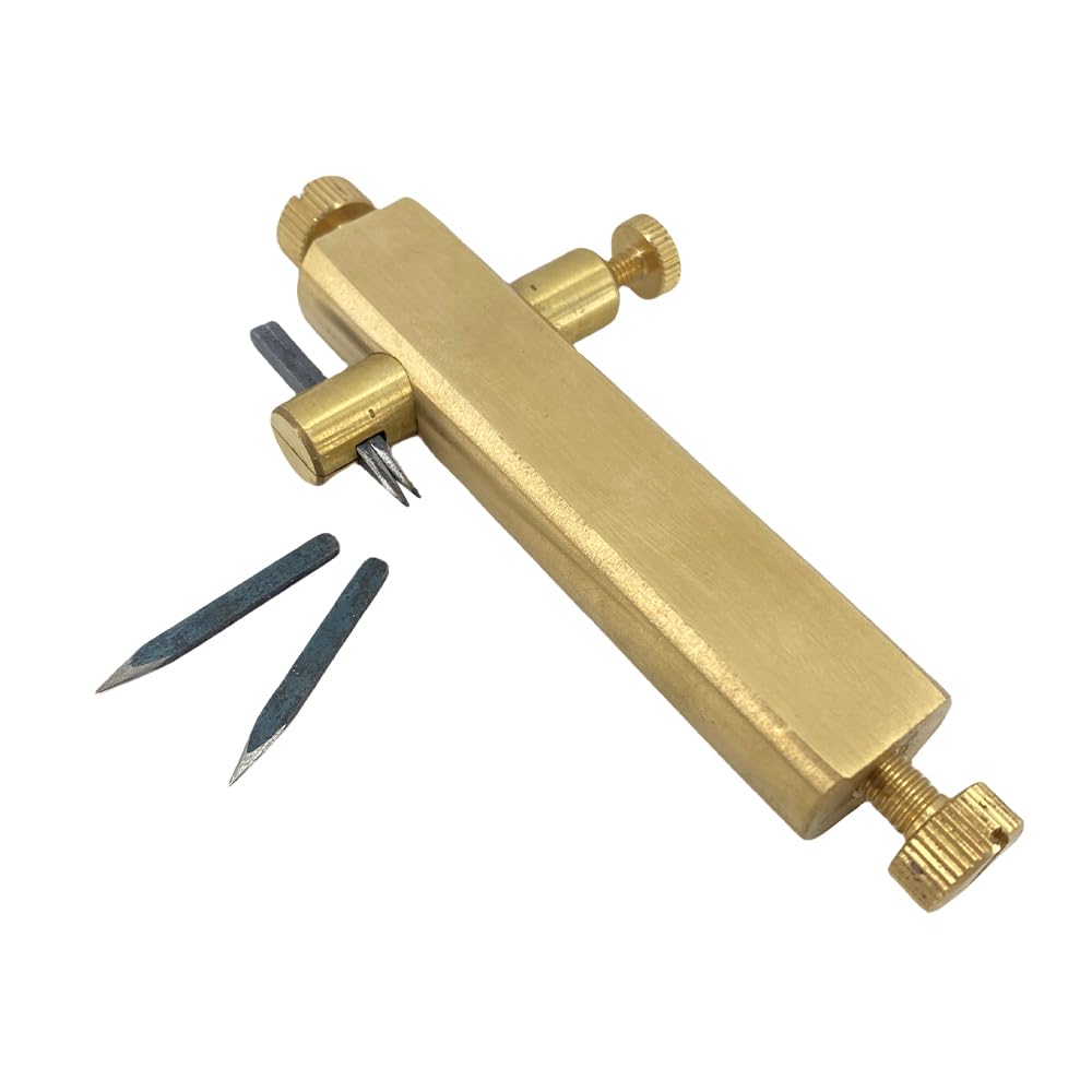 Yinfente 1 ensemble d'outils de purfling en laiton incrustés de rainures incrustées de couteau de luthier pour la fabrication de violon, alto