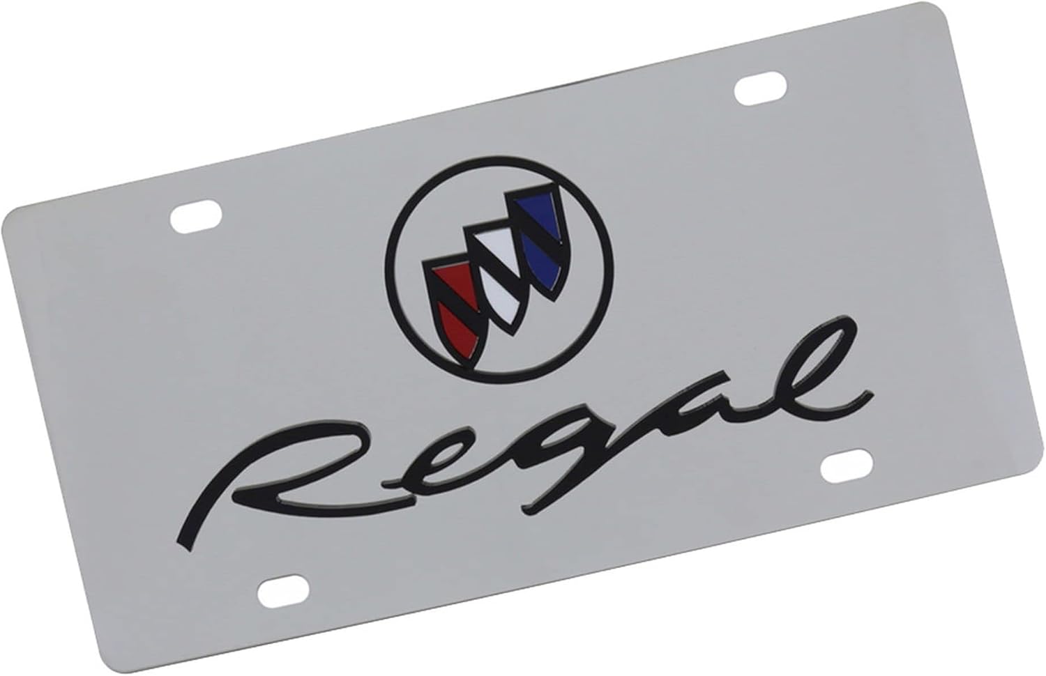 Eurosport Daytona- Compatible with -, Stainless Steel License Plate for Buick Regal