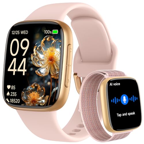 Tensky Smartwatch Donna AMOLED 1.85'' Orologio Smartwatch 3ATM Impermeabile Chiamate