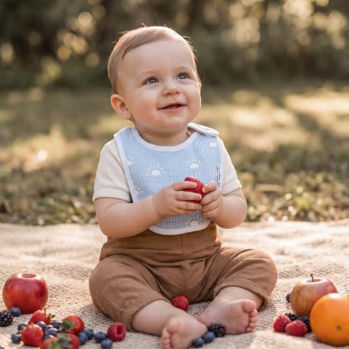 Image of Muslin Baby Bibs for Drooling and Teething,Bibs for Boys Girls