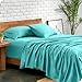 Bare Home Twin Sheet Set - 1800 Ultra-Soft Microfiber - Double Brushed - Deep Pockets - Easy Fit - Extra Soft - 3 Piece Set - Bedding Sheets & Pillowcases (Twin, Turquoise)