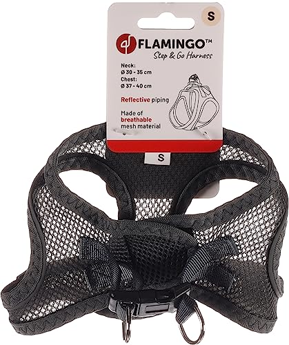 Flamingo Dog Harness Step&Go Bento Grey S 30-35cm 37-40cm - Image 2