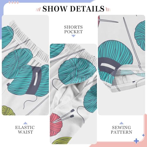 Colorful Knitting Balls Tools Boys Pants for Kids Jogger Pants with Pockets S-XL4