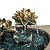 Alpine Corporation USA1393 Outdoor Floor Vintage Pedestal Lotus Rock Water Fountain, Soothing Pedestal Waterfall, 30", Brown