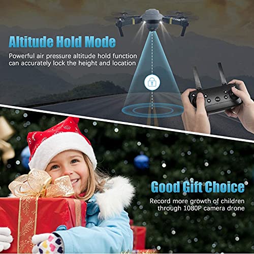 Ficha técnica WiFi Drone con cámara HD 1080P y ángulo amplio, quadcopter RC con función de retención de altitud, sensor de gravedad, despegue/aterrizaje con una tecla, compatible con headset VR. - Fernando Cortés