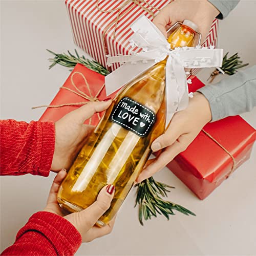 Praknu 6 glazen flessen met beugelsluiting, 1000 ml, 6 extra afdichtingen, 12 etiketten met pen - Image 5