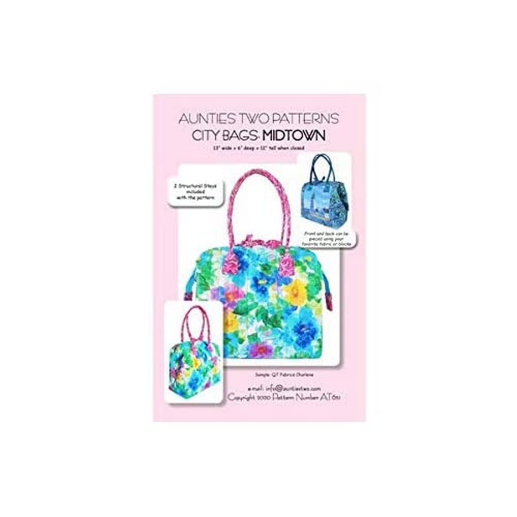 Aunties Two Patterns City Bag Midtown Pattern Medium