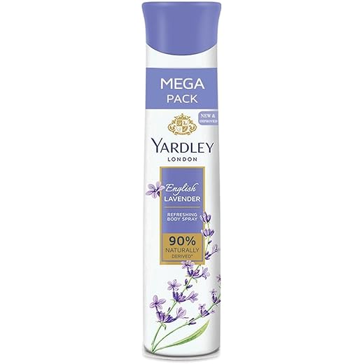 Yardley London English Lavender Refreshing Body Spray Fresh