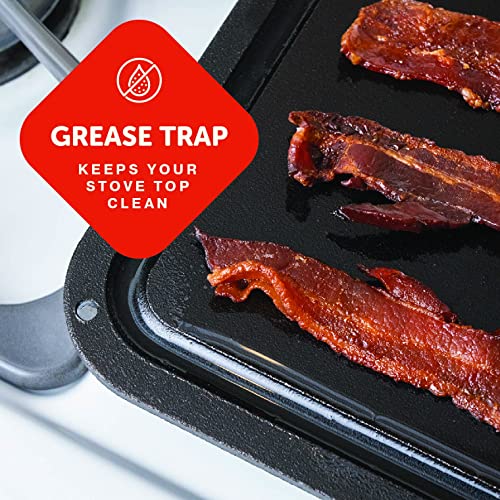 Cast Elegance Premium Steel Pizza Stone And Griddle For Grill And Oven, 17.5 X 13.5 Inch, Rectangular #TOP6