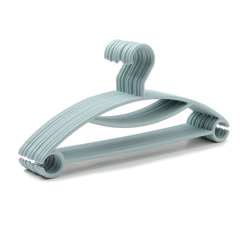 HCZKIUJY 10 Pack Coat Hanger Non-slip Plastic Household Wardrobe Storage Hanger Sturdy And Durable hangers for clothes non slip