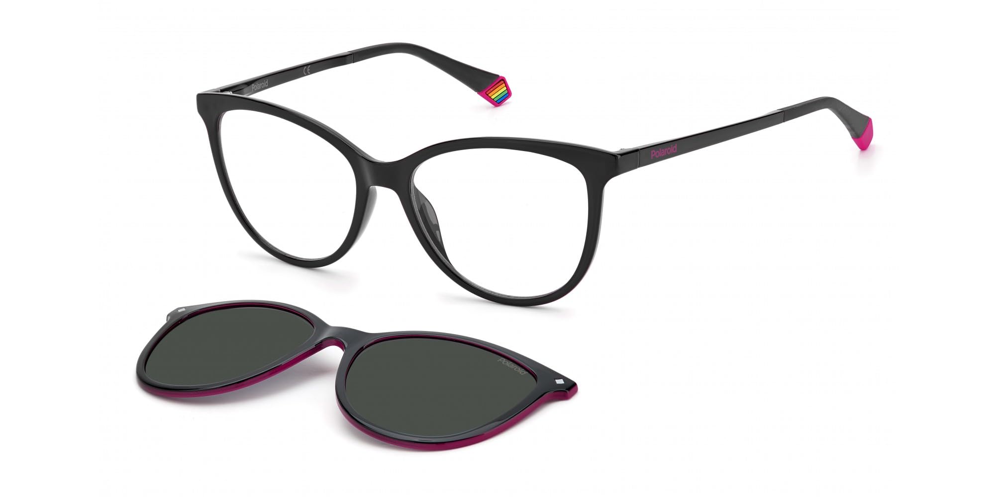 Polaroid Women's Black Sunglasses, 53 Mm, Classic Sunglasses
