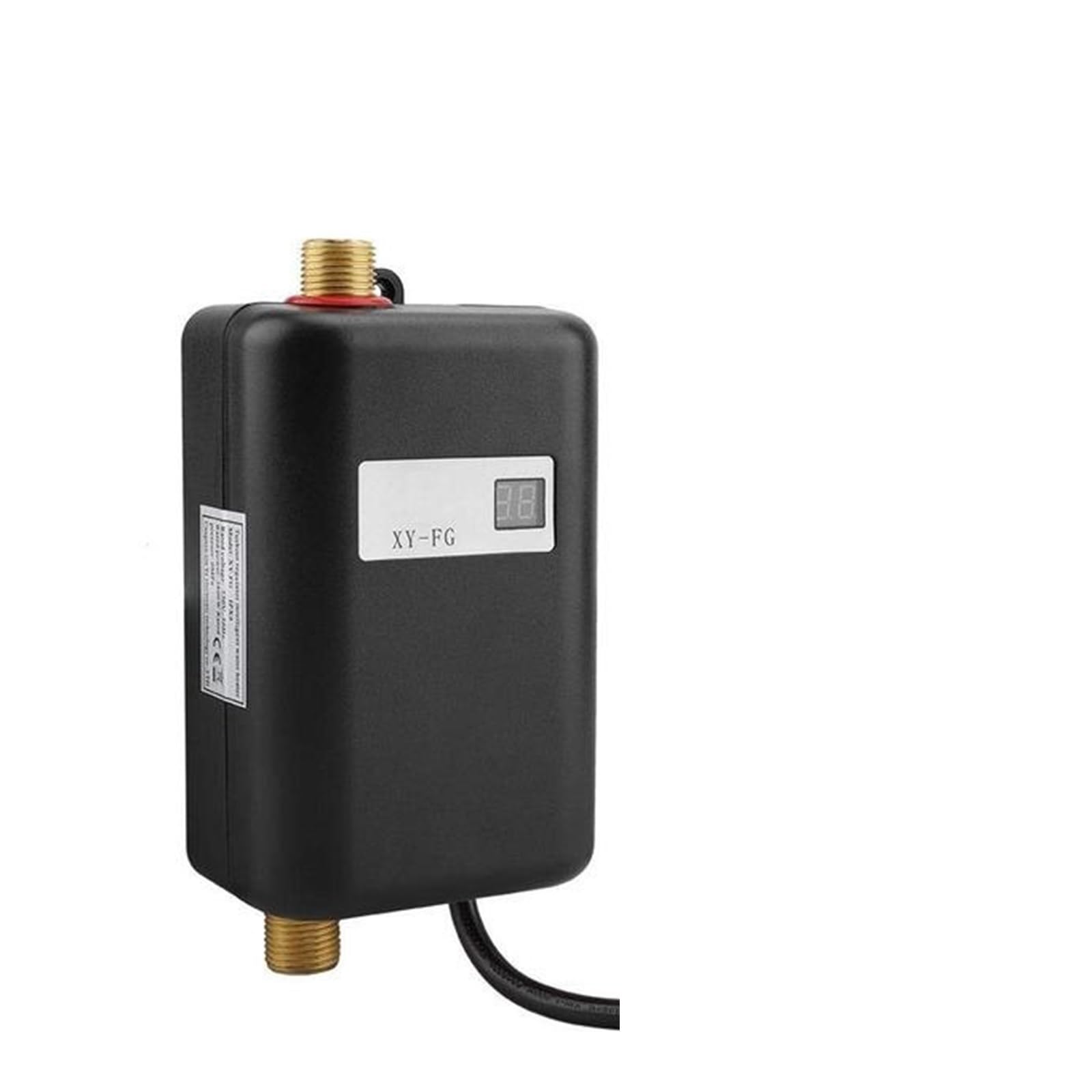 Mooilko Nero 3800W Electric Water Heater Household Instant Tankless Water Heater For Indoor Shower Kitchen Bathroom Water Heating Easy To Use(Nero)