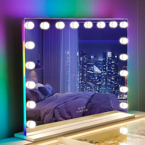 VANITII RGB Lighted Vanity Mirror with Touch Control