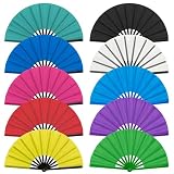 Características de diseño: este ventilador de mano plegable se despliega y se pliega suavemente con un efecto de sonido satisfactorio, por lo que es ideal para actuaciones de baile y expresión artística. También funciona muy bien para crear brisas para mantenerte fresco en el uso diario