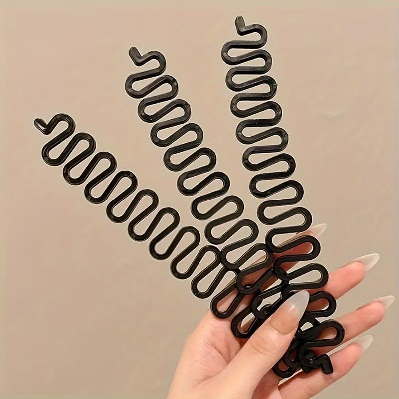 2 Pcs French Braid Tool for Women | Fishbone Wave Plate Bun Styler & Hair Braiding Accessories | DIY Hair Twister Roller Maker for Girls & Salon-image-18