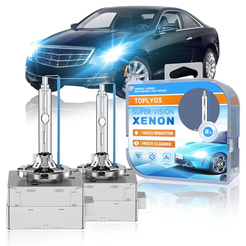 Image of 8000K D3S HID Xenon Headlight Bulb Fit for Cadillac ATS CTS XTS | High /Low Beam Xenon Light for Cadillac 2013-2019 ATS 2016-2019 CTS 2013-2017 XTS, 400% Brighter Long Lifespan, Pack of 2