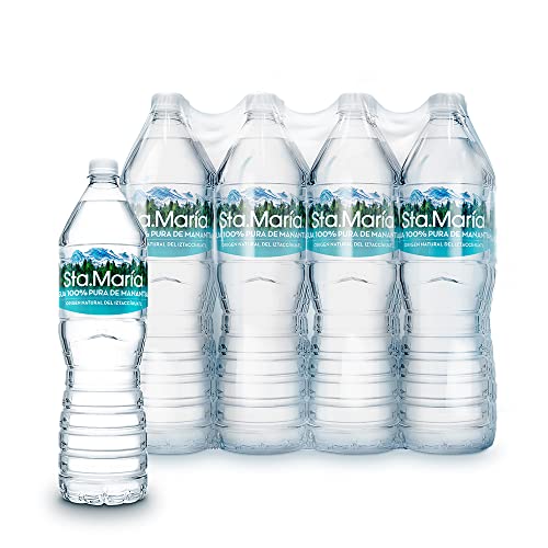 Agua purificada de Manantial Sta. Maria 1.5 Lt, Paquete de 12 Piezas
