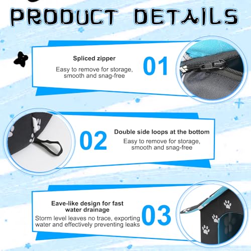 Katzenhaus Outdoor, Katzenhaus Outdoor Winterfest Wasserdicht, Katzenhütte Outdoor Indoor mit Abnehmbarem Kissen für Kleine Hund Katze Streuner Haustiere (L, Schwarz)