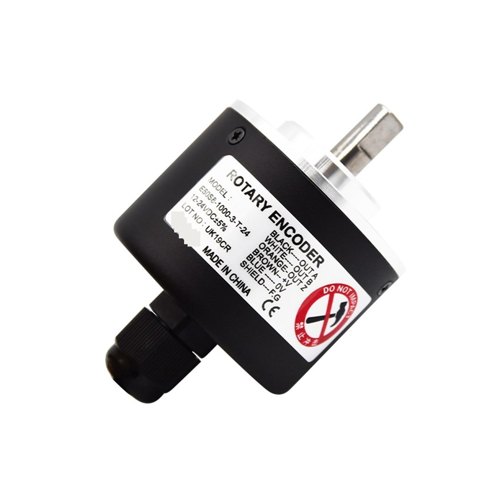 Encoder Rotatorio, Codificador Rotatorio Codificador Incremental Codificador Fotoeléctrico AUTONICS Codificador Rotatorio E50S8-3-T-24-1000P/R 3-N-24 6-L-5(1000PR)
