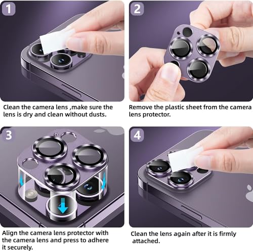 Image of Camera Lens Protector Compatible for Iphone 14 Pro Silver Pack of 1
