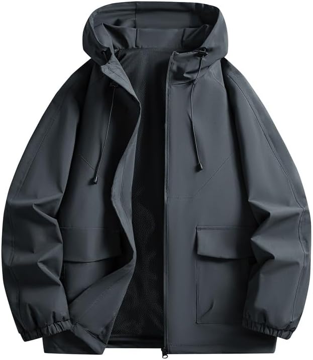 Mens Spring Outdoor Hiking Jacket Windproof Waterproof Camping American Style Jackets for Men