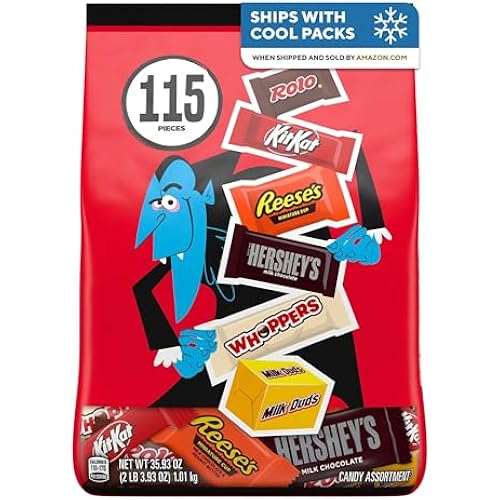 Hershey's Assorted Chocolate Halloween Candy Bulk Variety Pack, 35.93 oz