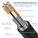 AOPOCKAN TECH Cat 8 Ethernet Cable 6 ft 2 Pack, High Speed Heavy Duty Network LAN Patch Cord, 40Gbps 2000Mhz RJ45 Cat8 Cable Shielded in Wall, Indoor&Outdoor for Modem/Router/PC/Gaming