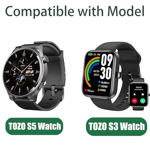Correa compatible para reloj TOZO S7 en cuero y silicona miniatura 2