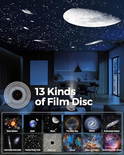 image for Yiliaw 13 in 1 Galaxy Projector, HD Star Projector Galaxy Light with S