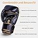 Liberlupus Cool Style Boxing Gloves for Men & Women, Boxing Training Gloves, Kickboxing Gloves, Sparring Gloves, Heavy Bag Gloves for Boxing, Kickboxing, Muay Thai, MMA(Black & Golden, 12 oz
