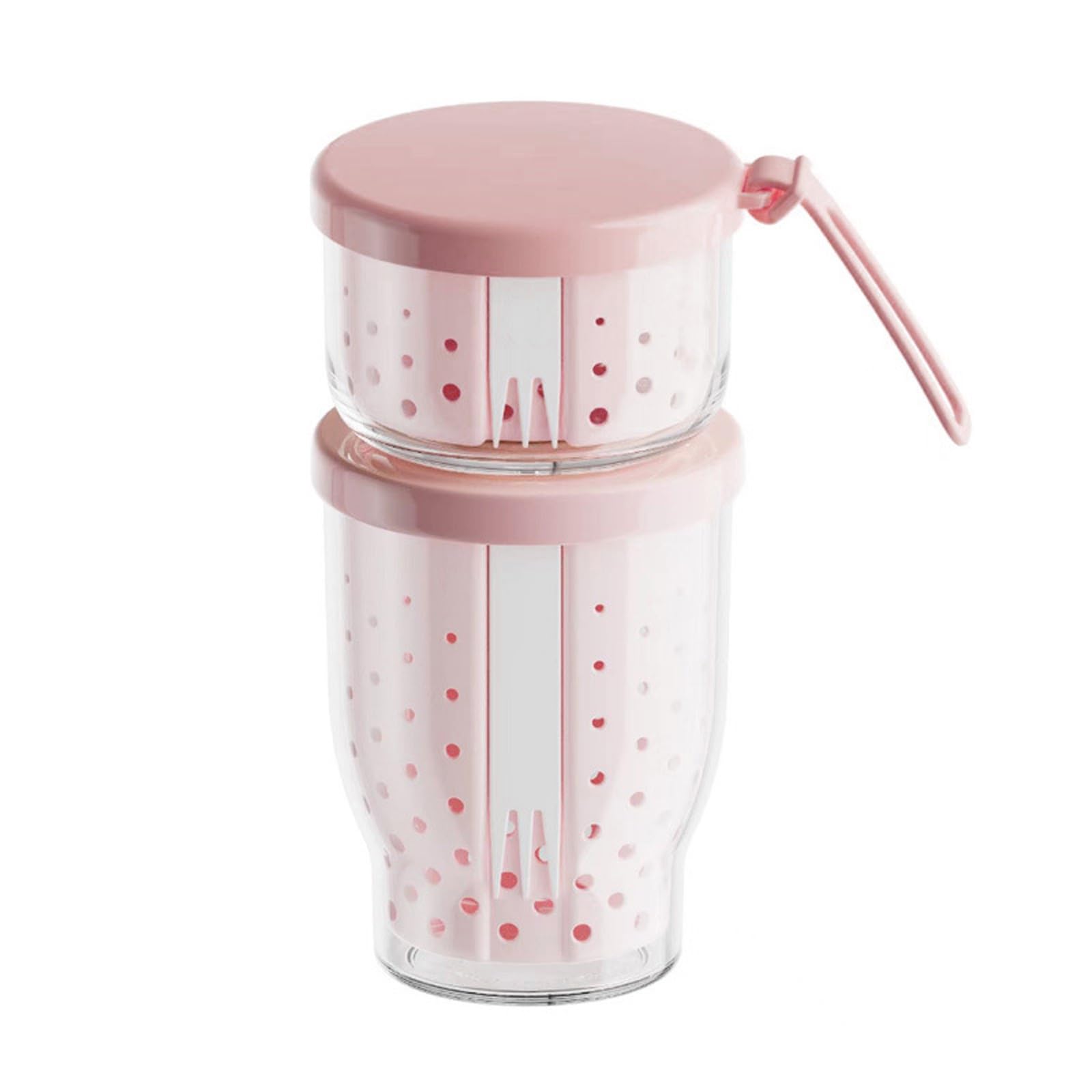 Kaeltsyn Multifunctional Meal Preps Cup with Leak Proof Lid and Strainer Perfect for Hydrating Fruits Yogurts and Light Snacks on Moving Portable Salad Recyclable Treat