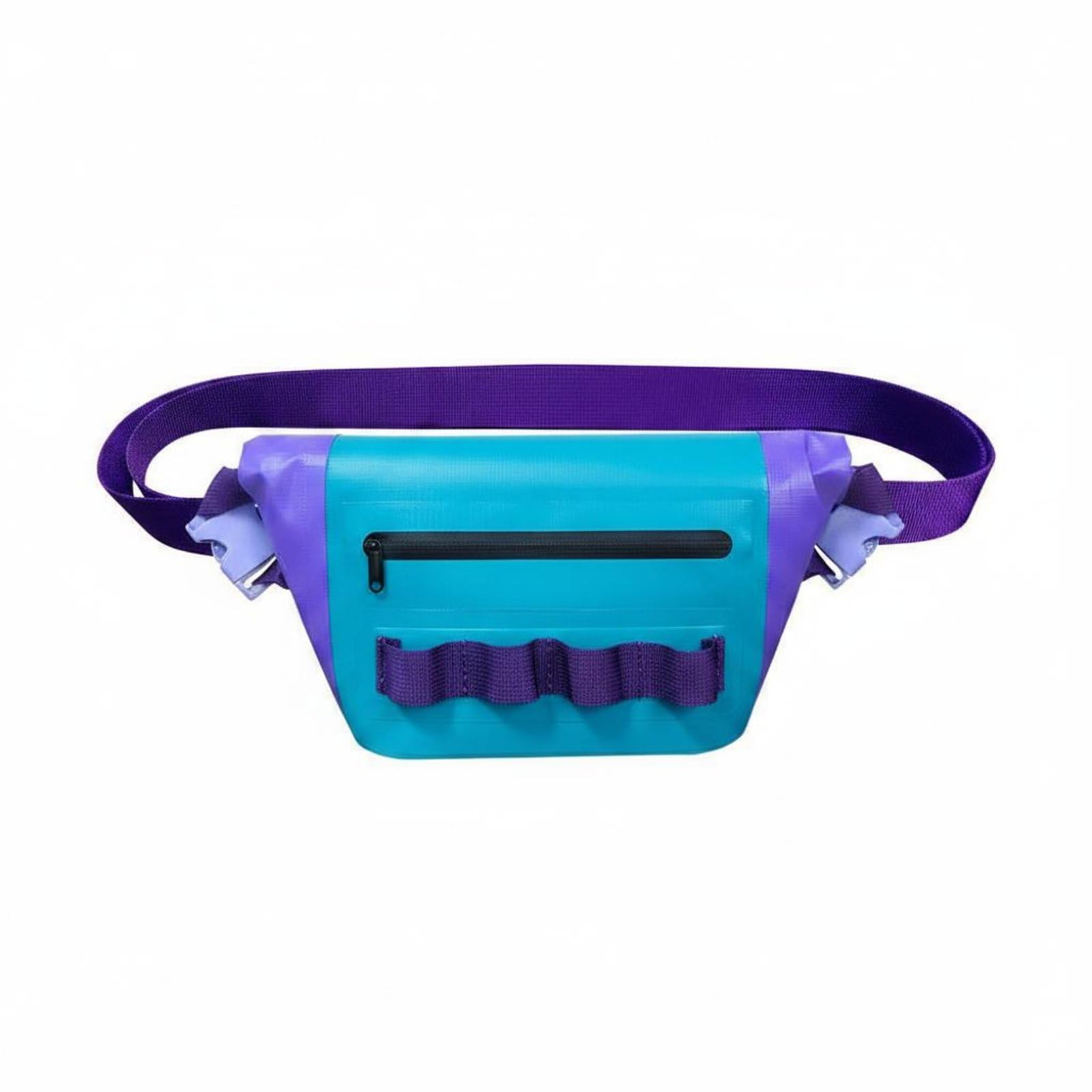 Fishing Sling Bag Multi-Function Waterproof Waist Pack Handsunrestricted Waterproof Chest Bag for Anglers, Fishers, Hiking, Climbing, Purple-image-37