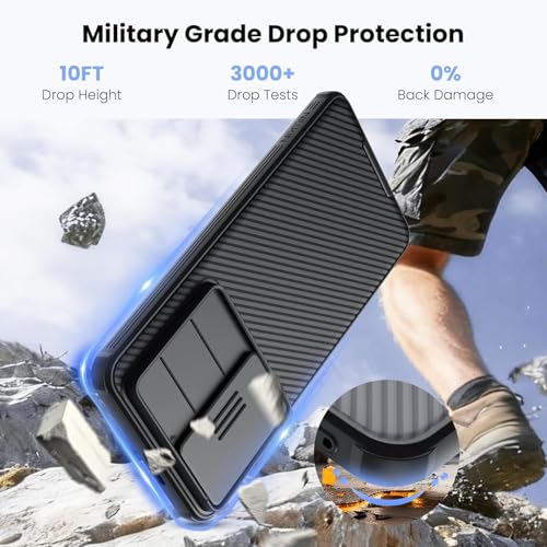 Image of Nilkin Classic Series for Samsung S26 Plus (s26+) Case with Camera Cover, [Camera Lens Protector] [Scratch-Resistant] [360 Full Protection] Shockproof Slim Phone Case (Black, S26Plus)