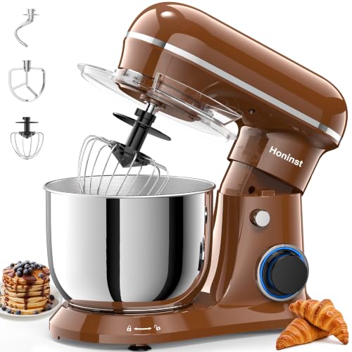Image of Honinst 4QT Electric Stand Mixer, 10-Speed Tilt-Head Compact Kitchen Mixer