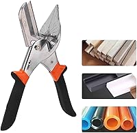 Vista 8 de Cizalla de inglete de ángulo múltiple con 10 cuchillas de repuesto, tijeras biseladas de 45 a 135 grados, herramienta de corte angular