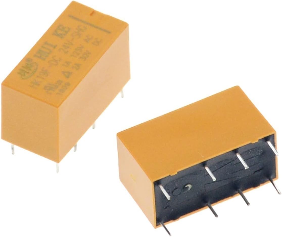 1Pcs DC 3V 5V 9V 12V 8 Foot 2A 2 Open Closed Relay Communication Signal Electromagnetic(DC9V)